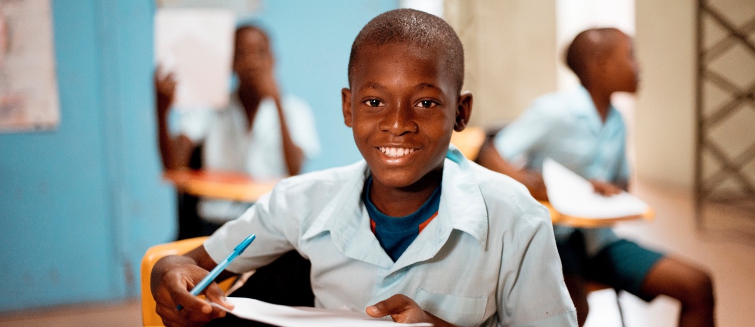 Children sitting in classroom